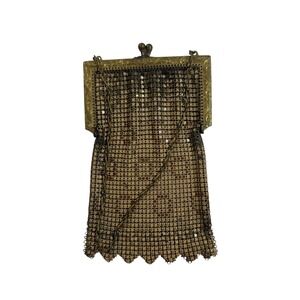 Whiting Davis Mesh‎ Evening Bag Small Clutch Art Deco Vintage Chain Handle